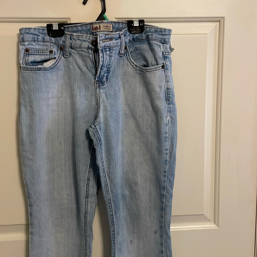LEI bell bottom jeans, low rise